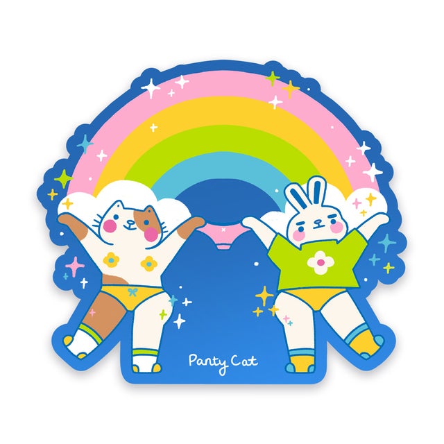 Rainbow Cat Vinyl Sticker